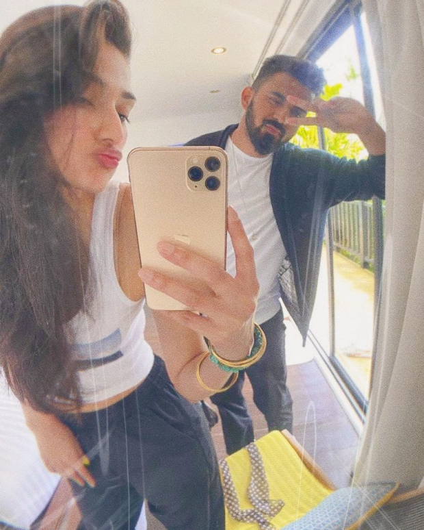 Athiya Shetty shares goofy pictures with rumoured boyfriend KL Rahul on his birthday 