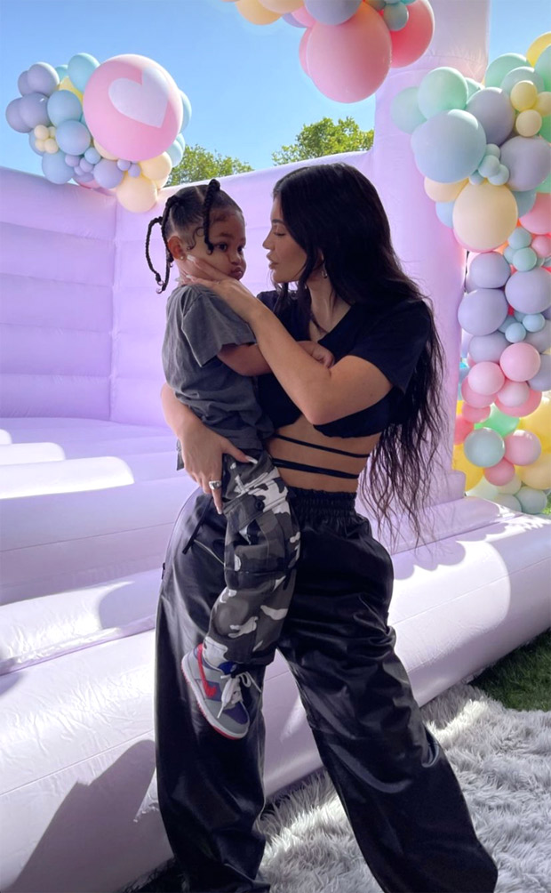 kylie jenner and stormi were stylish mother-daughter duo at khloé kardashian’s daughter true’s 3rd birthday