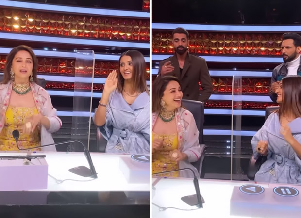 madhuri dixit recreates her iconic song ‘ek do teen’ with shakti mohan on the sets of dance deewane 3, watch video