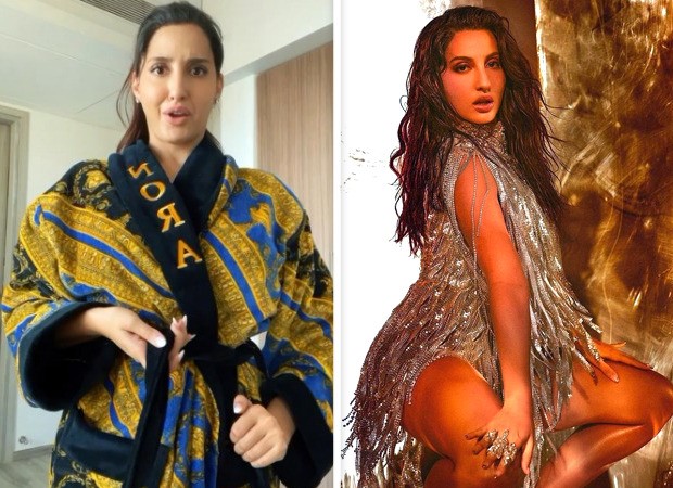 Nora Fatehi looks sexy in ‘Buss It’ challenge video, dons Rs. 69,100 custom Gucci bathrobe