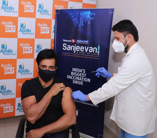 sonu sood launches a covid vaccination drive all across india called sanjeevani: a shot of life