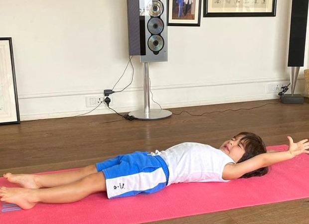 Kareena Kapoor Khan shares an adorable picture of Taimur engaging in some lockdown yoga