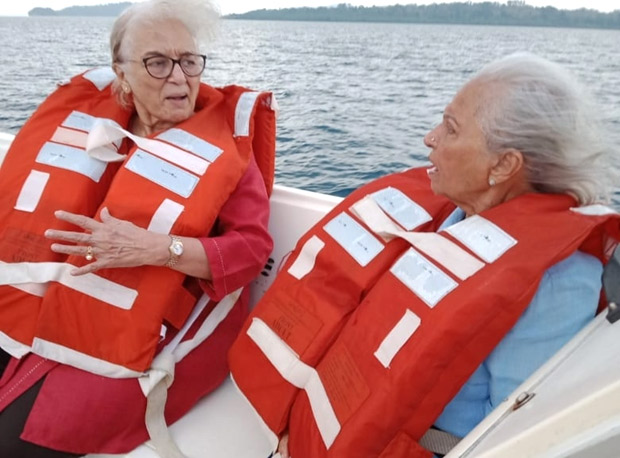 best friends waheeda rehman, asha parekh and helen chill on a boat in throwback pictures from their andaman trip
