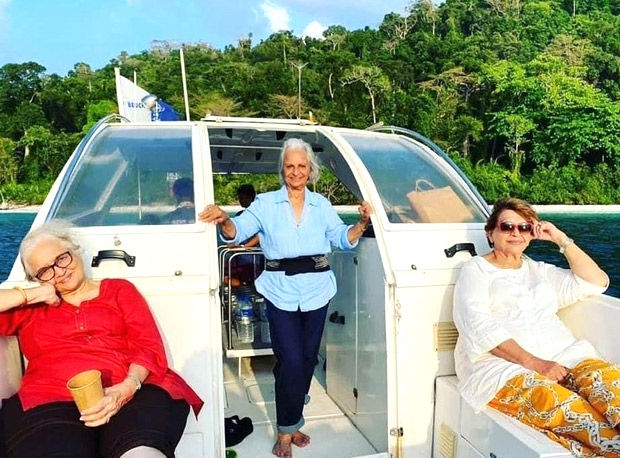 best friends waheeda rehman, asha parekh and helen chill on a boat in throwback pictures from their andaman trip