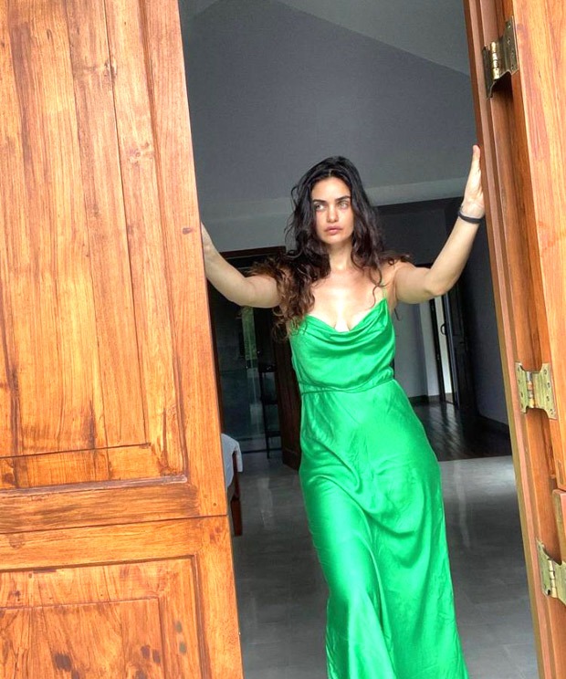 Gabriella Demetriades sizzles in satin dress will spruce up your summer wardrobe