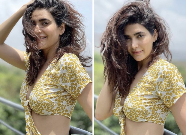 Karishma Tanna’s crop top and print thigh-high slit skirt is a dreamy affordable summer outfit