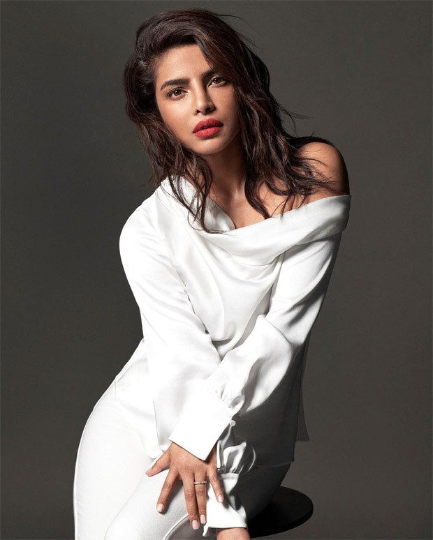 priyanka chopra becomes global ambassador for max factor; pairs off-shoulder white dress with bold pink lip for the campaign