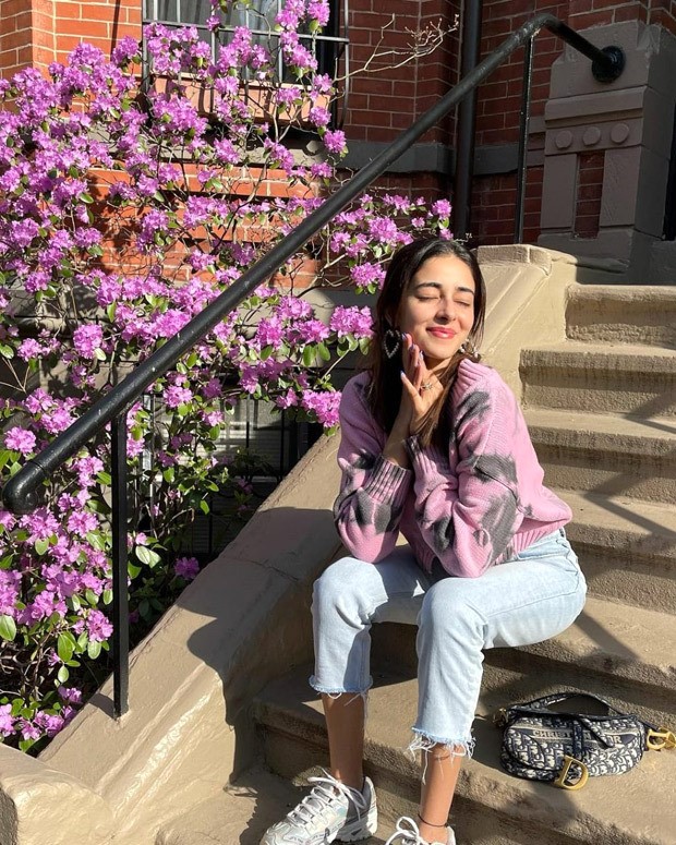 ananya panday pairs a tie-dye cardigan with christian dior bag worth rs. 2.8 lakh