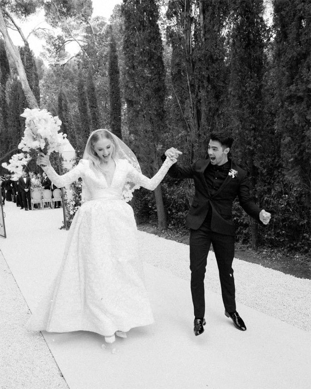 Joe Jonas and Sophie Turner celebrate second anniversary by sharing unseen photos from their glorious wedding