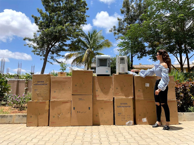 Urvashi Rautela Foundation donates total of 47 oxygen concentrators amid the COVID-19 pandemic