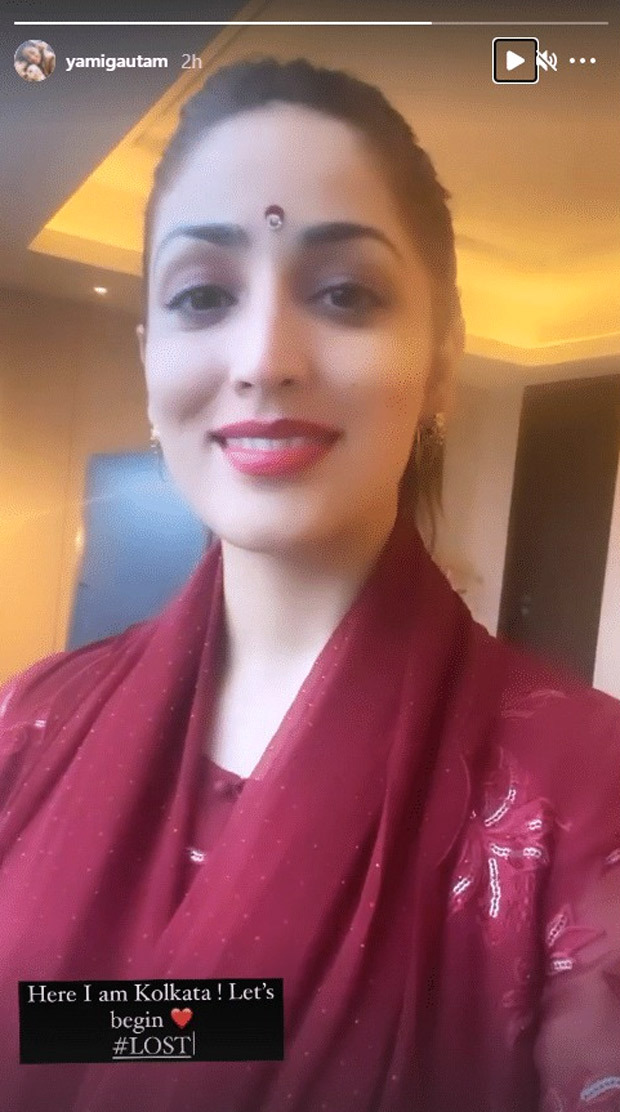 Yami Gautam kick starts shoot of Aniruddha Roy Chowdhury's Lost in Kolkata, shares an Instagram story 