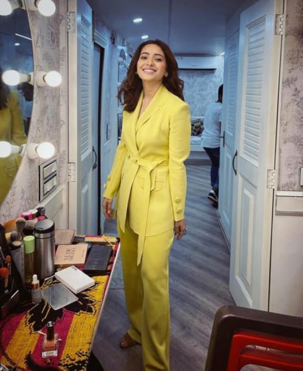 Asha Negi steals the spotlight in lime yellow pantsuit for Collar Bomb promotions