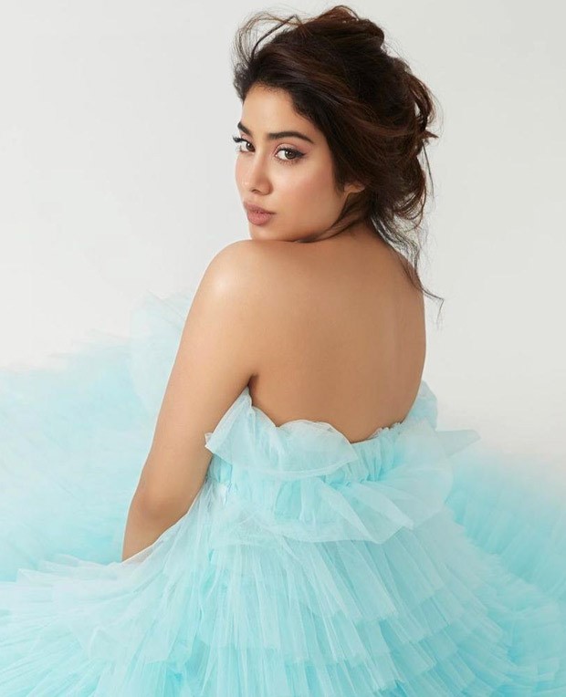 janhvi kapoor gives sultry expressions as she poses in an ice blue fairy-like dress for her latest photoshoot