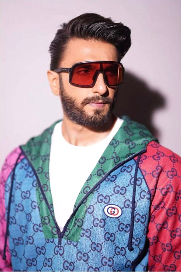 ranveer singh colour blocks in multicolour gucci jersey sweatshirt worth rs. 1.4 lakh