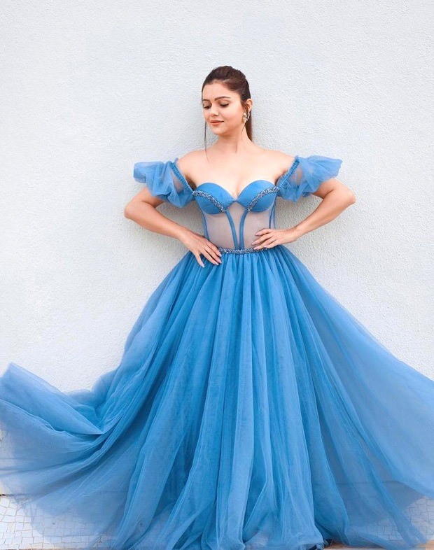 rubina dilaik has her cinderella moment in ice blue strapless corset gown