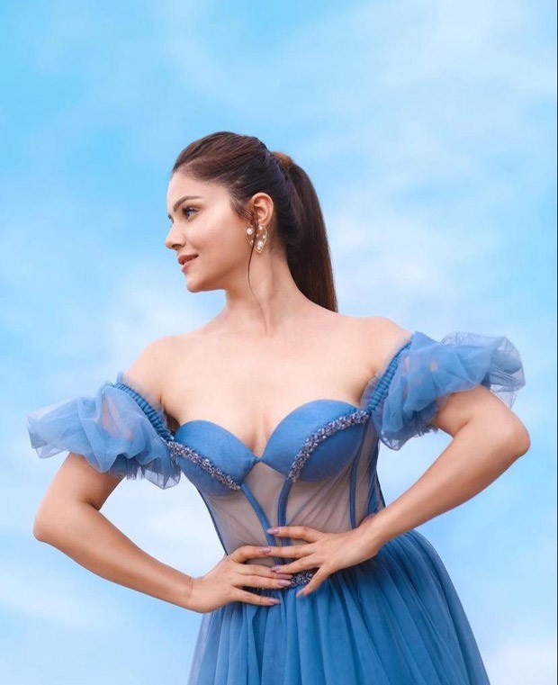 rubina dilaik has her cinderella moment in ice blue strapless corset gown