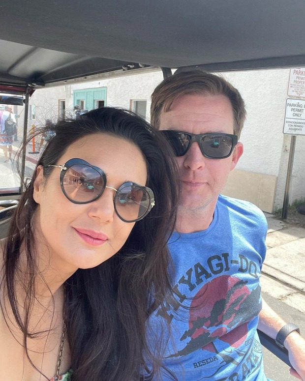 "Sometimes you just have to slow things down," says Preity Zinta as she enjoys a slow-motion ride with Hubby Gene Goodenough
