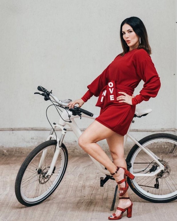 Sunny Leone encourages everyone to opt for bicycles after hike in petrol price