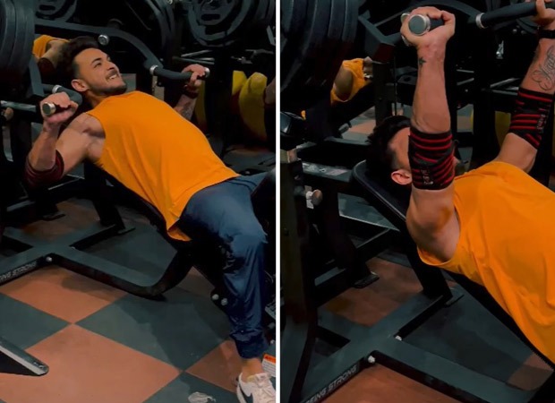 Aayush Sharma trains 'heavy' with a 185 kgs chest press, hits the gym after a long break