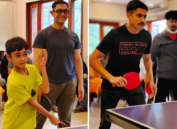 Aamir Khan and Naga Chaitanya enjoy a Table Tennis tournament with the unit of Laal Singh Chaddha, see pictures!