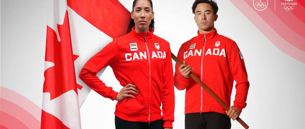 Canadian flag bearers