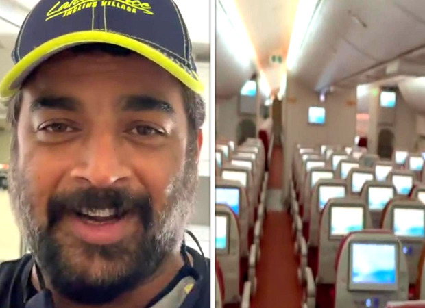 “Praying hard for this to end soon”, says R Madhavan as he gives a spooky glimpse of his empty flight to Dubai