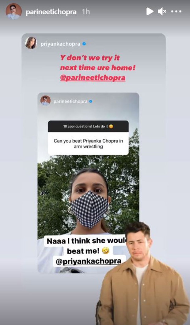 Parineeti Chopra gets an open challenge from sister Priyanka Chopra, replies with a funny Nick Jonas gif 