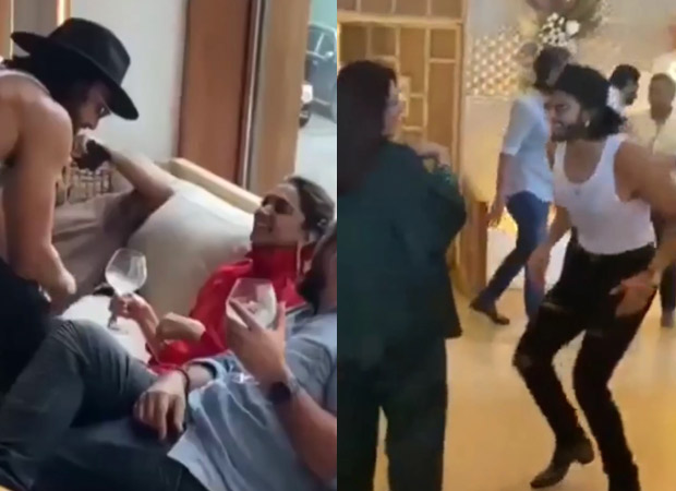 Ranveer Singh puts on a special dance performance for deepika at mother Anju's birthday party