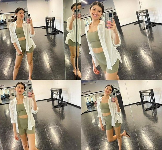 shanaya kapoor flaunts her figure in athleisure as she prepares for her dance class