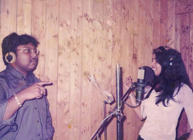 Check Out! A rare picture of Priyanka Chopra recording her first song for the film Thamizhan two decades back