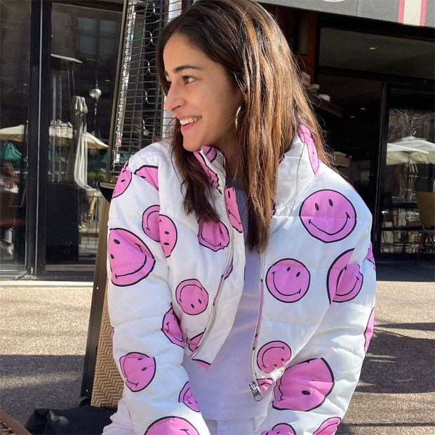 ananya panday shares a big smile in an adorable street style look