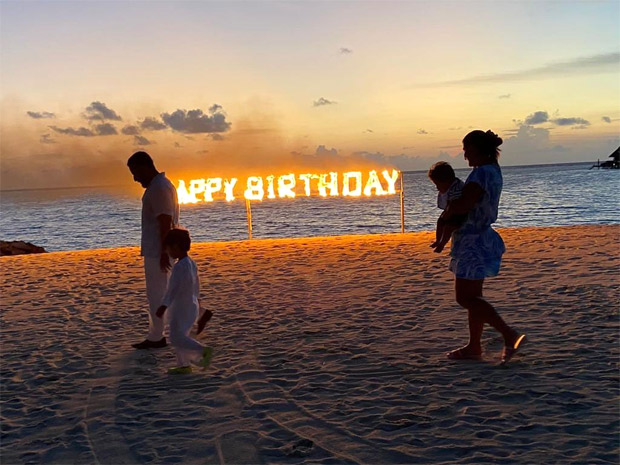 Kareena Kapoor Khan shares a lit picture from her birthday celebration with Saif Ali Khan, sons Taimur and Jeh