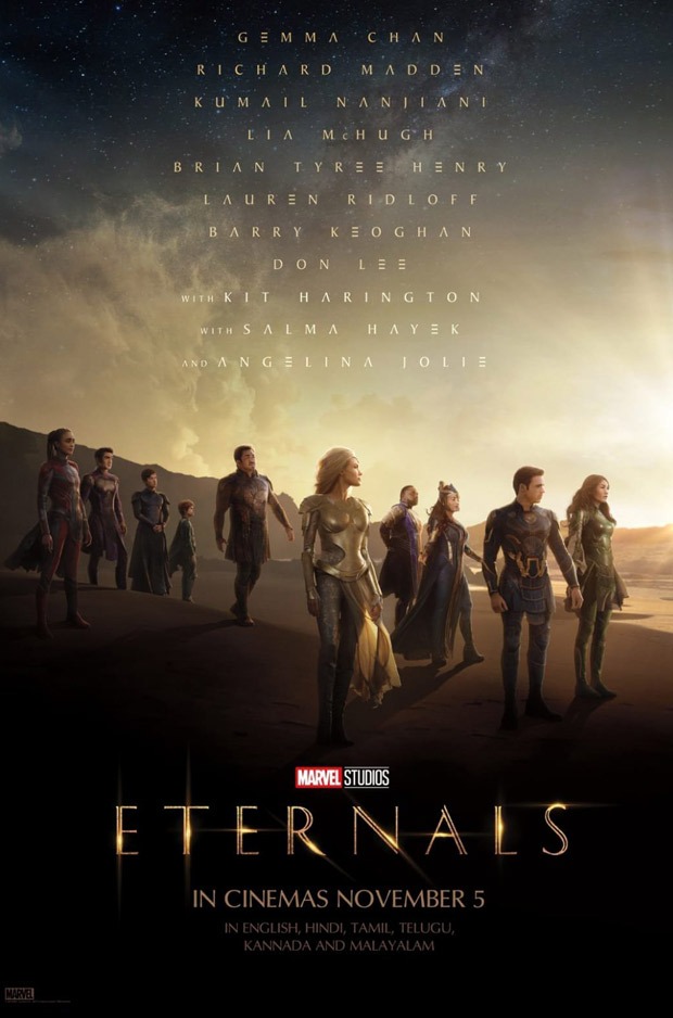 Marvel Studios' superhero epic Eternals to release in India on November 5 during Diwali