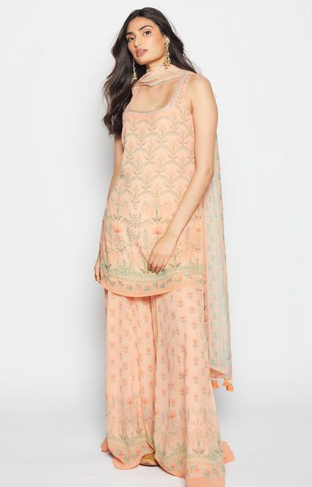Athiya Shetty gets into the festive spirit as she shines in a gorgeous Anita Dongre sharara set worth Rs. 29,900