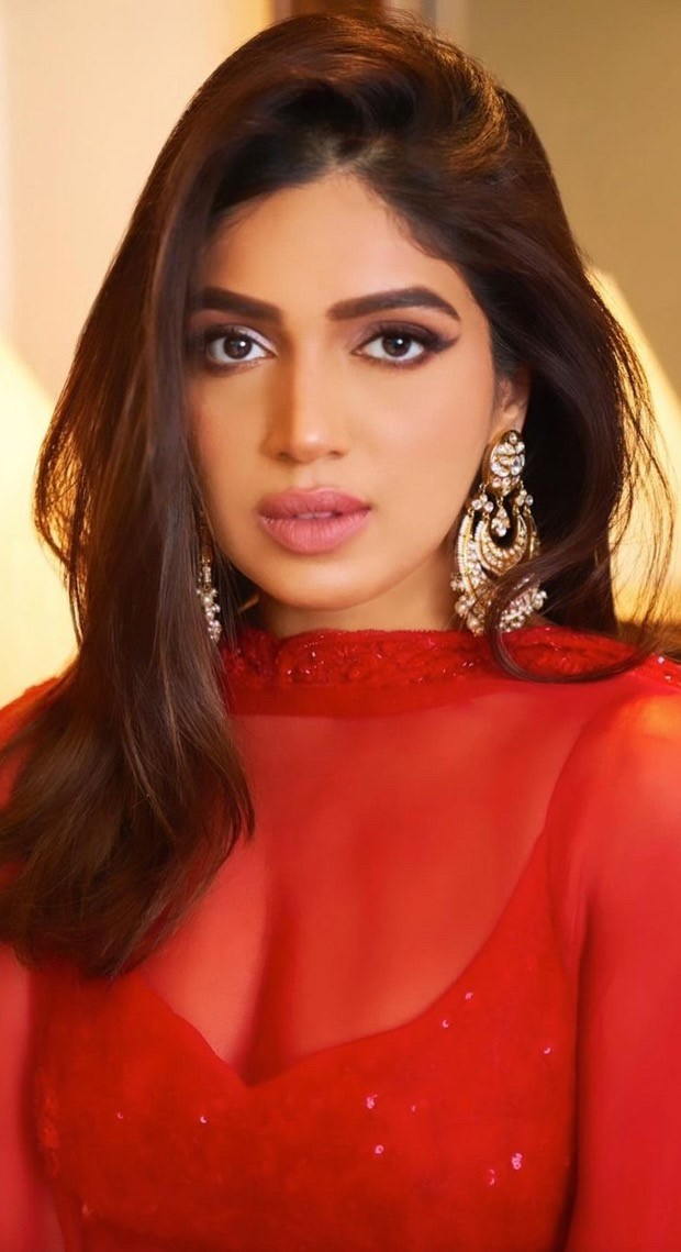 Bhumi Pednekar is 'teekhi mirchi' in red custom-made lehenga