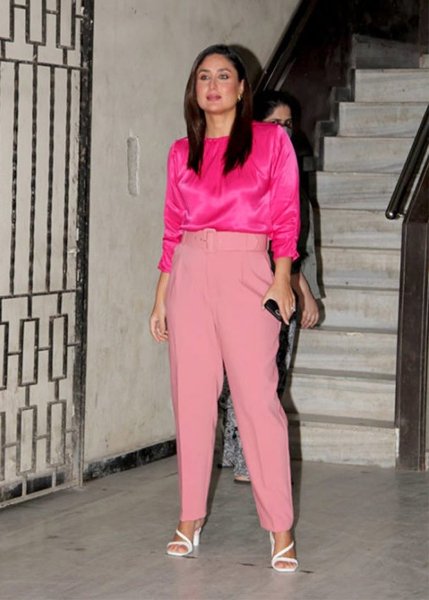 kareena kapoor khan is feeling pink as she makes a monochrome statement for an outing in the city