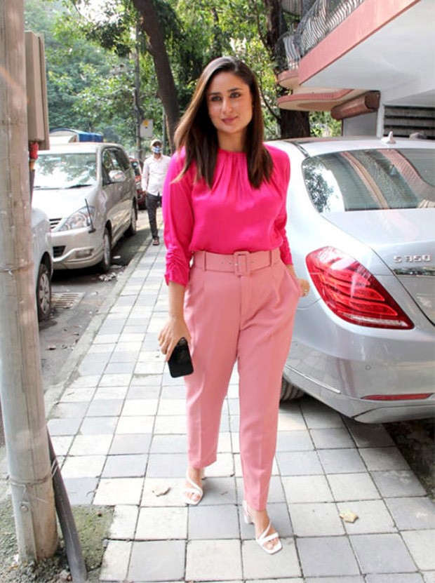 kareena kapoor khan is feeling pink as she makes a monochrome statement for an outing in the city