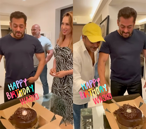 salman khan and sajid khan celebrate late wajid khan’s birthday, cuts cake along with lulia vantur