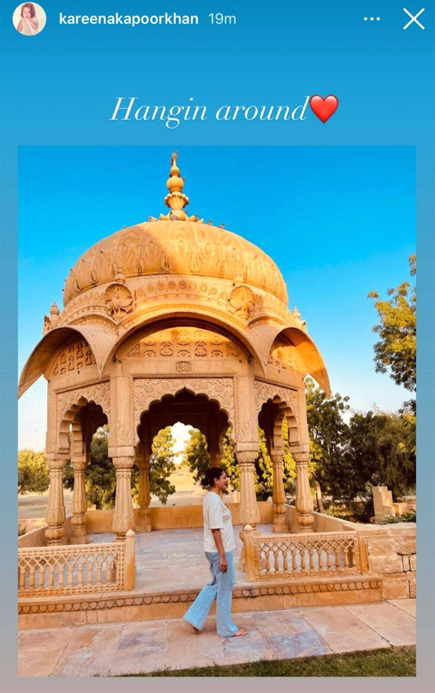 kareena kapoor khan shares a glimpse of her rajasthan trip with taimur ali khan