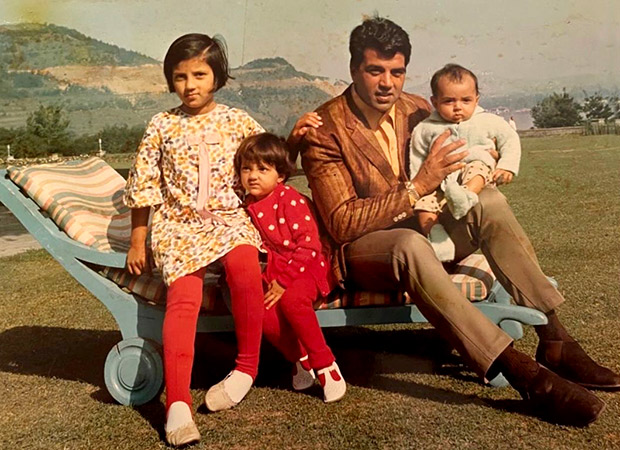 Bobby Deol shares an unseen childhood picture featuring his father Dharmendra and his sisters Ajeeta and Vijeta Deol