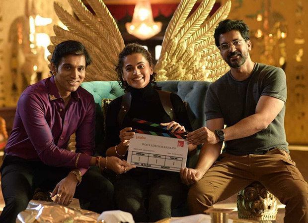 Taapsee Pannu and Pratik Gandhi shoot for Woh Ladki Hai Kahaan in Jaipur; see pic