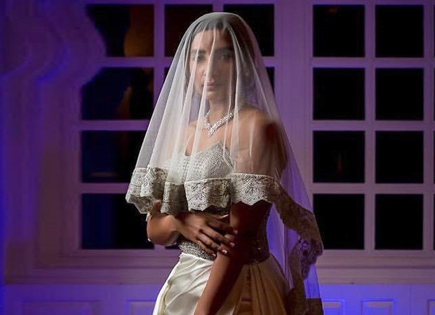 Patralekhaa looks elegant in an ivory white gown for the white wedding ceremony with Rajkummar Rao