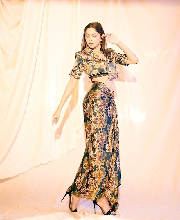 Sharvari Wagh nails the printed look in a satin set from Anamika Khanna