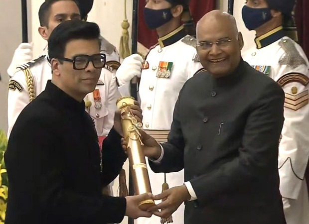 Karan Johar honoured with the Padma Shri by President Ram Nath Kovind