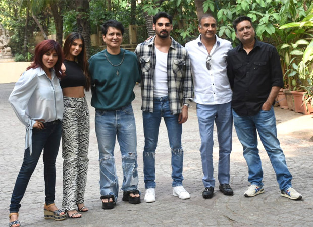 sajid nadiadwala hosts success bash of ahan shetty and tara sutaria starrer tadap; suniel shetty graces the party