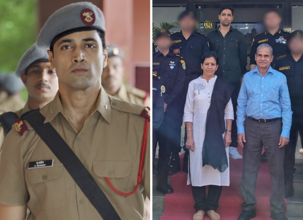 major sandeep unnikrishnan’s parents and adivi sesh visit the nsg camp named after the martyr on his death anniversary