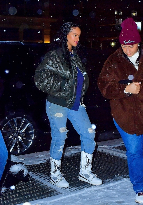 rihanna: these boots are made for running