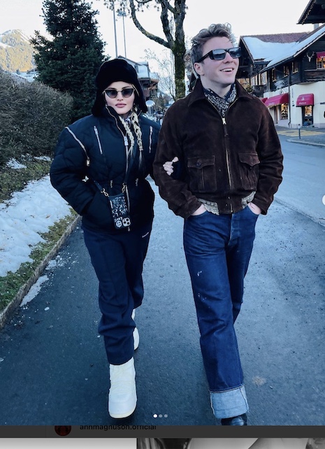 madonna and rocco in the swiss alps