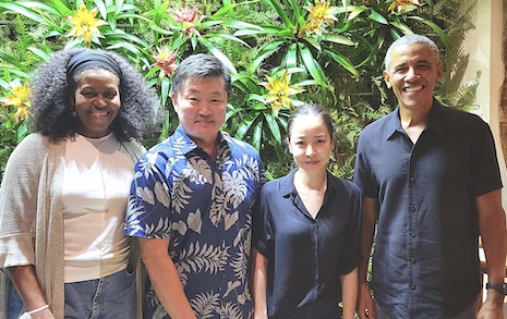 barack and michelle obama found their happy place
