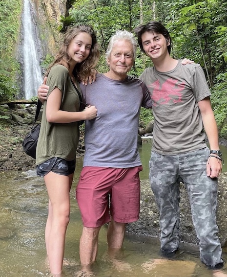 michael douglas family explored domenica together